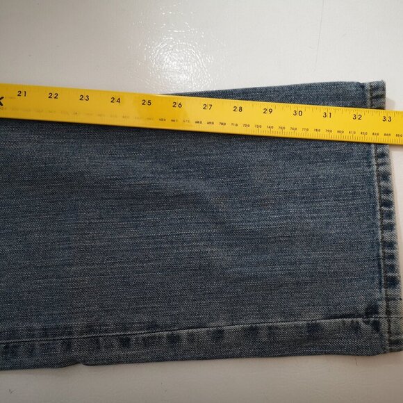 Eddie Bauer Men's Medium Wash Size 36/34 Straight Fit Blue Jeans - Picture 16 of 16